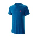 Wilson Competition Seamless Henley Shirt - Herren - Blau