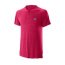 Wilson Competition Henley Tennis T-Shirt - Herren - XXL - Granita Seamless  - TShirt für Herren Tennis