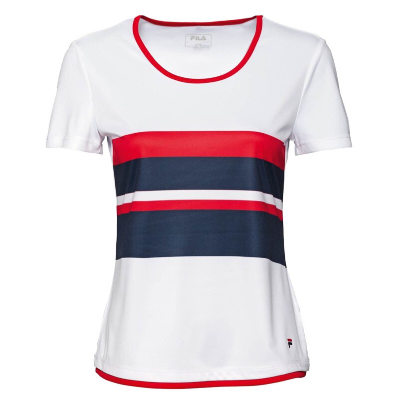Fila T-Shirt Samira Sport Shirt - Damen - Weiss Marineblau Fila Rot ...