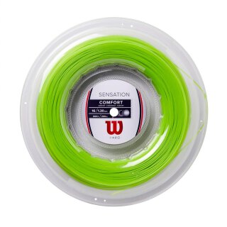 Wilson Sensation 16 Tennissaite - 200 meter Rolle - Neongrün