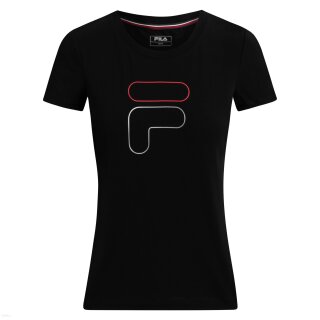Fila T-Shirt Rike Tennis Shirt Top - Damen - Schwarz