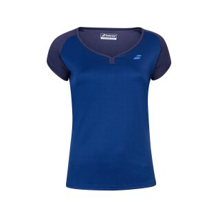 Babolat Play Cap Sleeve Top Shirt - Jugend - Dunkelblau Kinder Tennis Mädchen Girls
