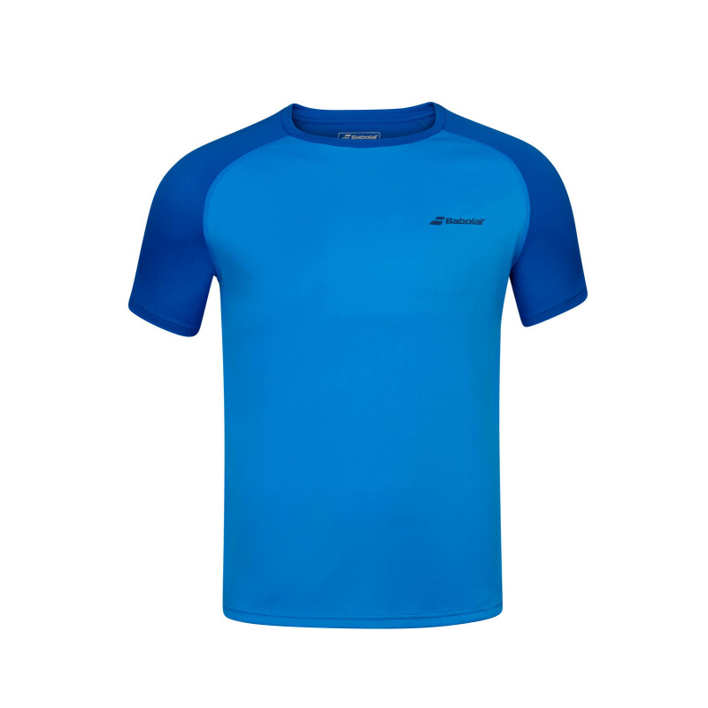 Babolat Play Crew Neck Tee Shirt Herren Blau Tennis Club Classi, 19,90