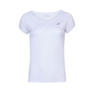 Babolat Play Cap Sleeve Top Shirt - Tennis Shirt Damen - Weiß XL