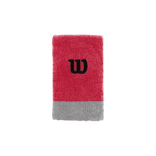 WILSON EXTRA WIDE W WRISTBAND Infrared/Alloy