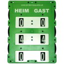 ProTennisAustria Spielstandsanzeige Premium Z&auml;hltafel 60 x 46 cm - Scoreboard Neo - Gr&uuml;n