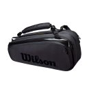 Wilson Super Tour 9 Pack Pro Staff Tennis Bag - Black