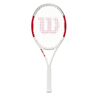 Wilson Six.One Lite 102 Tennis Racket - 16x20 / 249g - White Red