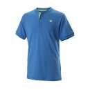 Wilson Uwii Henley T-Shirt - Tennis Shirt Jungen - Blau...