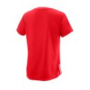 Wilson Team II Shirt mit V-Ausschnitt - Damen – Rot