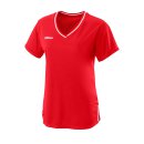 Wilson Womens Team II V-Neck Shirt &ndash; Team Red