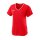 Wilson Team II Shirt mit V-Ausschnitt - Damen – Rot