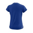 Wilson Team II V-Shirt - Tennis Shirt Mädchen Kinder - Blau Tennis Mädchen Girls 128