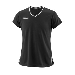 Wilson Team II Shirt mit V-Ausschnitt - Mädchen - Schwarz