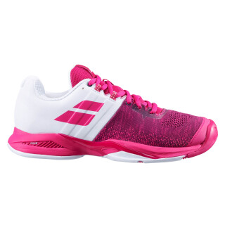 Babolat Propulse Blast All Court Tennis Schuhe - Damen - Weiß / Pink Rosa