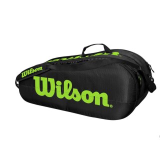 Wilson Team 2 Compartment Tennis Bag - Black/Green