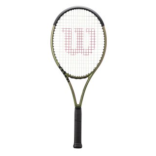 Wilson Blade 100UL V8 - Tennisschl&auml;ger - Racket 16x19 265g - Metallic Gr&uuml;n Metallic Braun