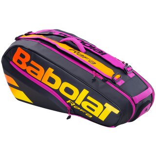 Babolat RH 6 Pure Aero Rafa Tennistasche Schwarz, Orange, Violett
