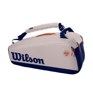 Wilson Roland Garros Premium 9 Pack - Tennis Bag - Oyster, Navy