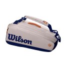 Wilson Roland Garros Premium 9 Pack - Tennis Bag - Oyster, Navy