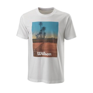 Wilson Herren T-Shirt Paris Tech Sportshirt  T-Shirt  weiß  WRA788201 