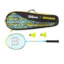 Wilson Minions 2.0 Badminton Set - Federball - Blau Gelb