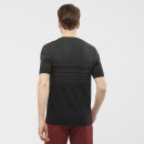 Salomon Essential Seamless T-Shirt - Kurzarmshirt - Herren - Schwarz, Grau