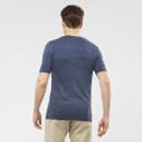 Salomon Essential Seamless T-Shirt - Kurzarmshirt - Herren - Dark Denim, Heather