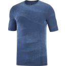 Salomon Essential Seamless T-Shirt - Mens Short Sleeve T-Shirt - Dark Denim, Heather