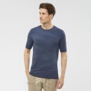 Salomon Essential Seamless T-Shirt - Mens Short Sleeve T-Shirt - Dark Denim, Heather