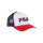 Fila Beppu Trucker Cap - Baseball Cap - Unisex - True Red, Bright White, Medieval Blue