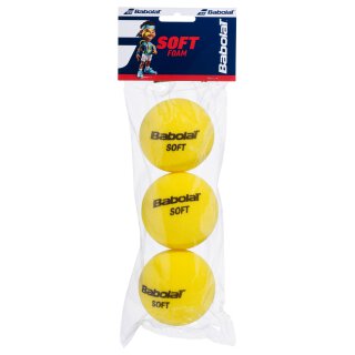 Babolat Soft Foam X3 - Tennis Balls - 3 Pack