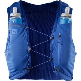 Salomon Laufweste mit Trinkblase ADV Skin 5 - Blau - Laufweste mit Flaschen