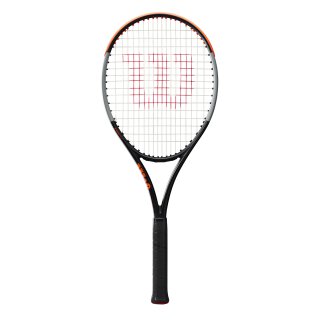 Wilson Burn 100LS v4 Tennisschl&auml;ger - Racket 18x16 280g - Schwarz, Grau, Orange