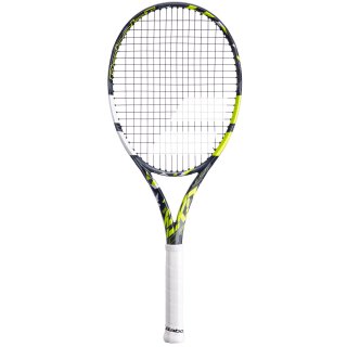 Babolat Pure Aero Team Tennis Racket 2022 - 16x19 / 285g - Unstrung - Gray, Yellow, White