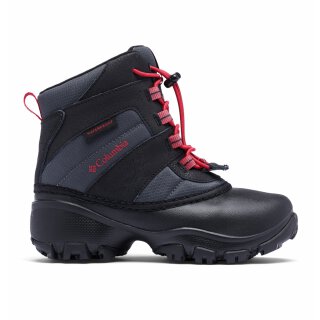 Columbia Youth Rope Tow III  - Waterproof Boots - Dark Grey, Mountain Red