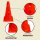 ProSportAustria Markierung Hütchen 15" mit Löchern - 38x21 cm - Orange - Kegel Pylonen Hütchen Cone