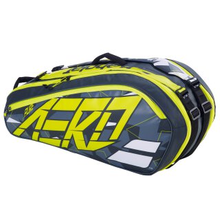 Babolat RH X 6 Pack Pure Aero - Tennis Bag - Grey, Yellow, White