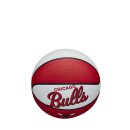 Wilson NBA Team Retro Basketball Mini Chicago Bulls  - Rot, Weiß