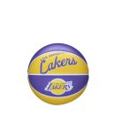 Wilson NBA Team Retro Basketball Mini LA Lakers - Violett, Gold