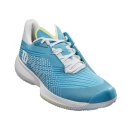 Wilson Kaos Swift 1.5 Clay Tennis Shoes - Women - Algiers Blue, White, Sunny Lime