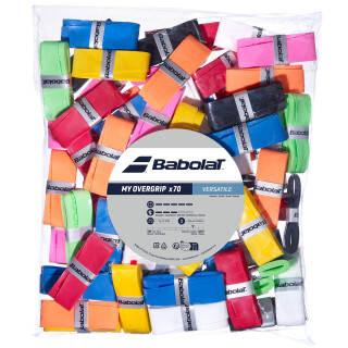 Babolat My Overgrip Refill X 70 - Tennis Griffbänder 70 Stück - Bunt, Mehrfarbig - Griffband
