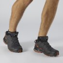 Salomon XA Pro 3D v8 GTX - Trail Running Shoes - Hiking Shoes - Men - Ebony , Caramel Cafe, Black