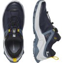 Salomon X  Raise GTX - Junior  Waterproof Shoes - Kids - Night Sky, China Blue, Lemon