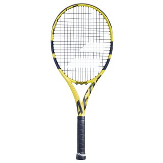 Babolat Aero G Tennisschläger - Racket 16x19 270g - Bespannt - Gelb, Schwarz