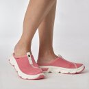 Salomon Womens Reelax Slide 6.0 - Recovery Shoes - Tea Rose, White, Vanilla Ice