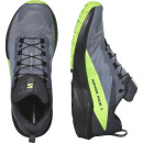 Salomon - Sense Ride 5 GTX Trailrunningschuhe Wasserdicht Gore-Tex- Herren - Flint Stone, Black, Green Gecko