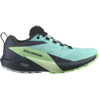 Salomon - Sense Ride 5 GTX Trailrunningschuhe Wasserdicht Gore-Tex- Damen - Blue Radiance / Green Ash / India Ink - Türkis, Mint