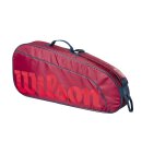Wilson Junior 3 Pack Tennistasche für Kinder - Rot,...