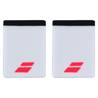 Babolat Logo Jumbo Schweißband - Weiß Rot